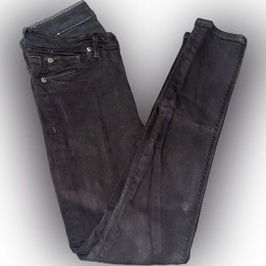 Hudson Jeans Super Skinny Nico Low Rise Dark Denim